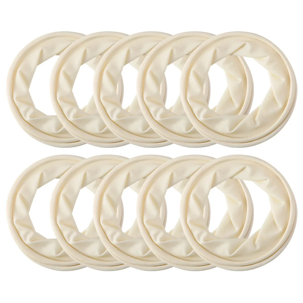 Set of 10 Oral Cheek Rubber Barrier Openers in White/Blue