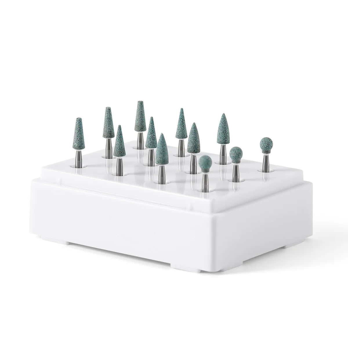 Stone Grinder White/Green Polishing Burs