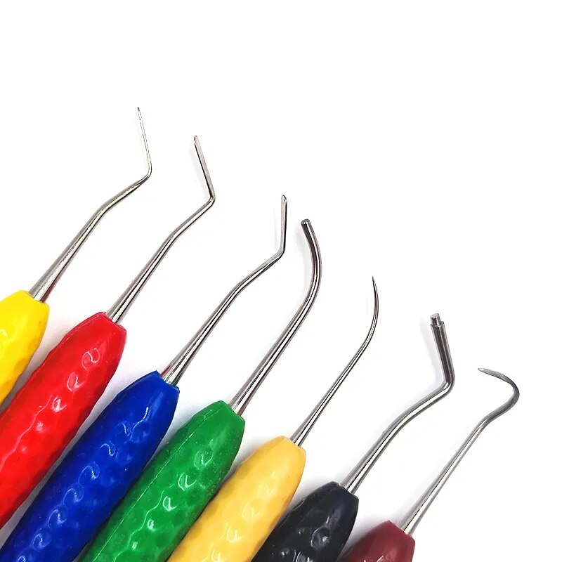 7PCS/SET Resin Filler Aesthetic Restoration silicone handle