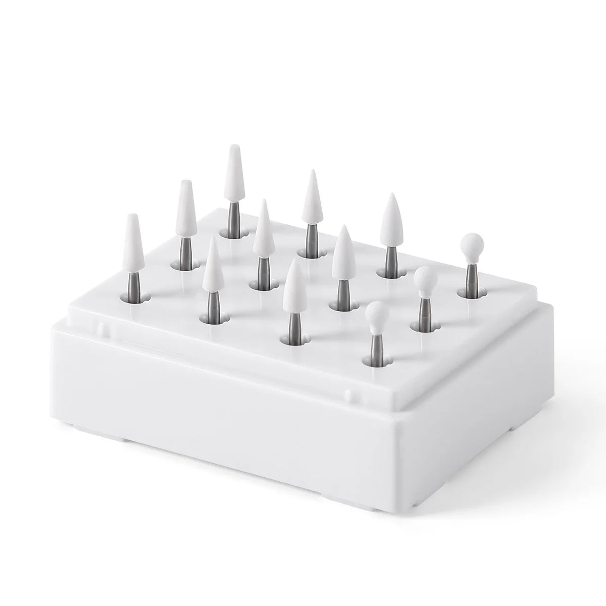 Stone Grinder White/Green Polishing Burs
