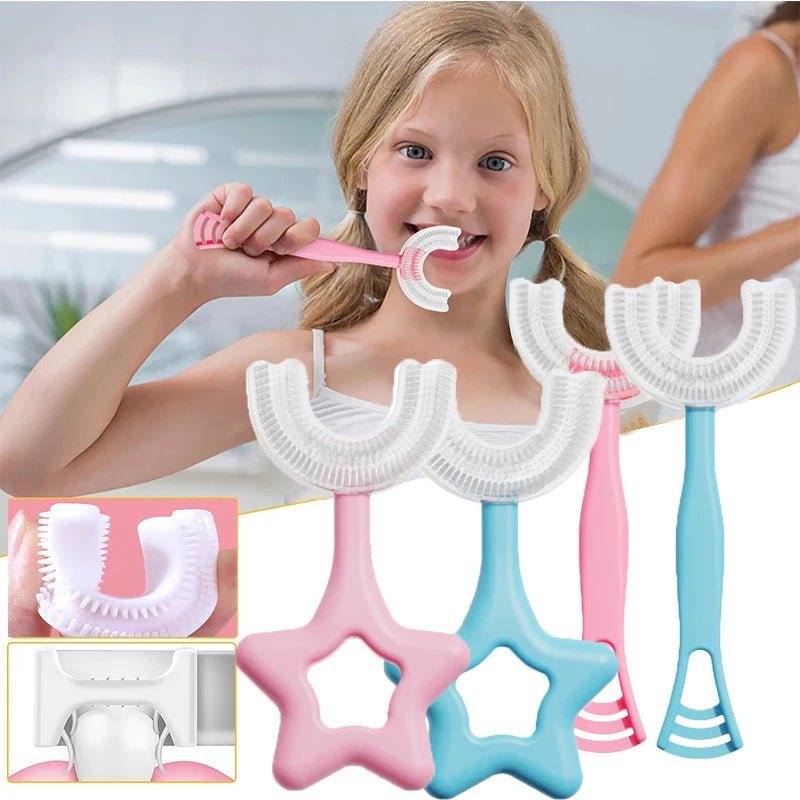 Children U-Shape Toothbrush 360-Degree.