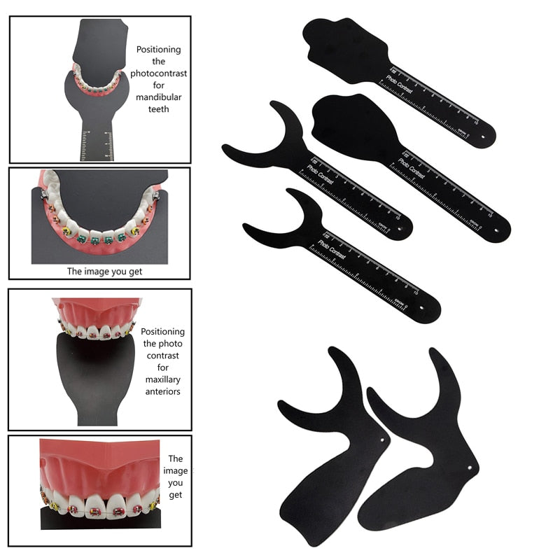 Dental Orthodontic Black Background Board Autoclavable Contraster