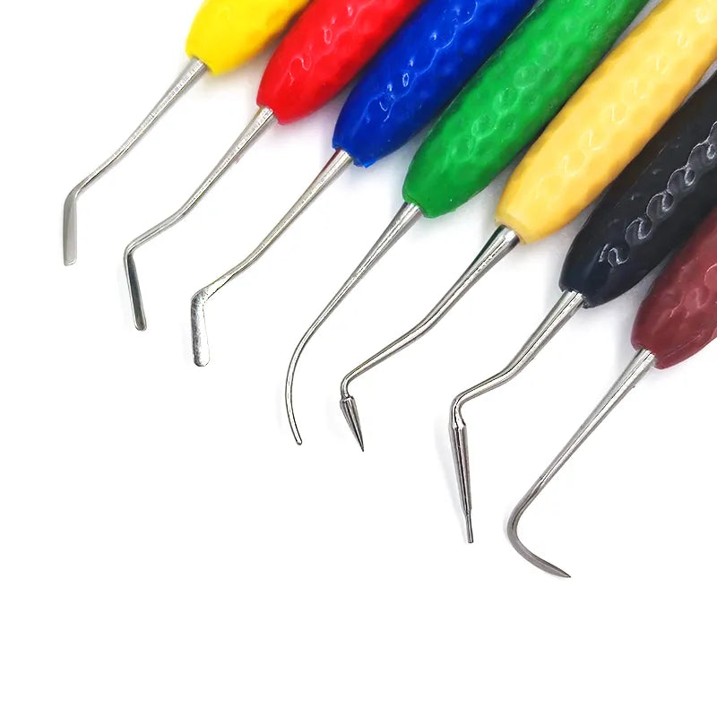 7PCS/SET Resin Filler Aesthetic Restoration silicone handle