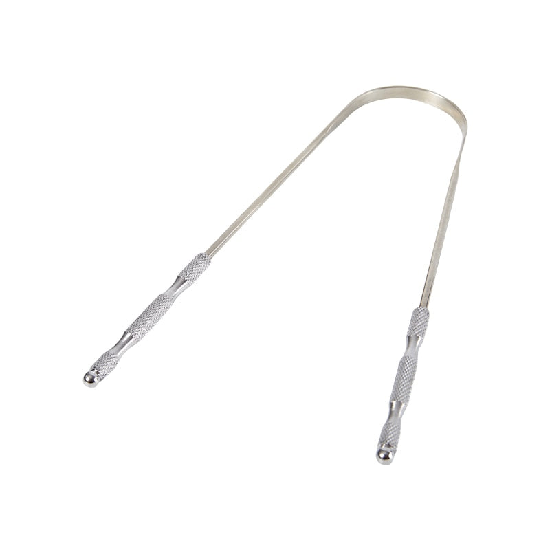 U Type Tongue Scraper Stainless Steel Oral Tongue Cleaner Brush Cleaning Coated Tongue Toothbrush Oral Hygiene Care Tools
