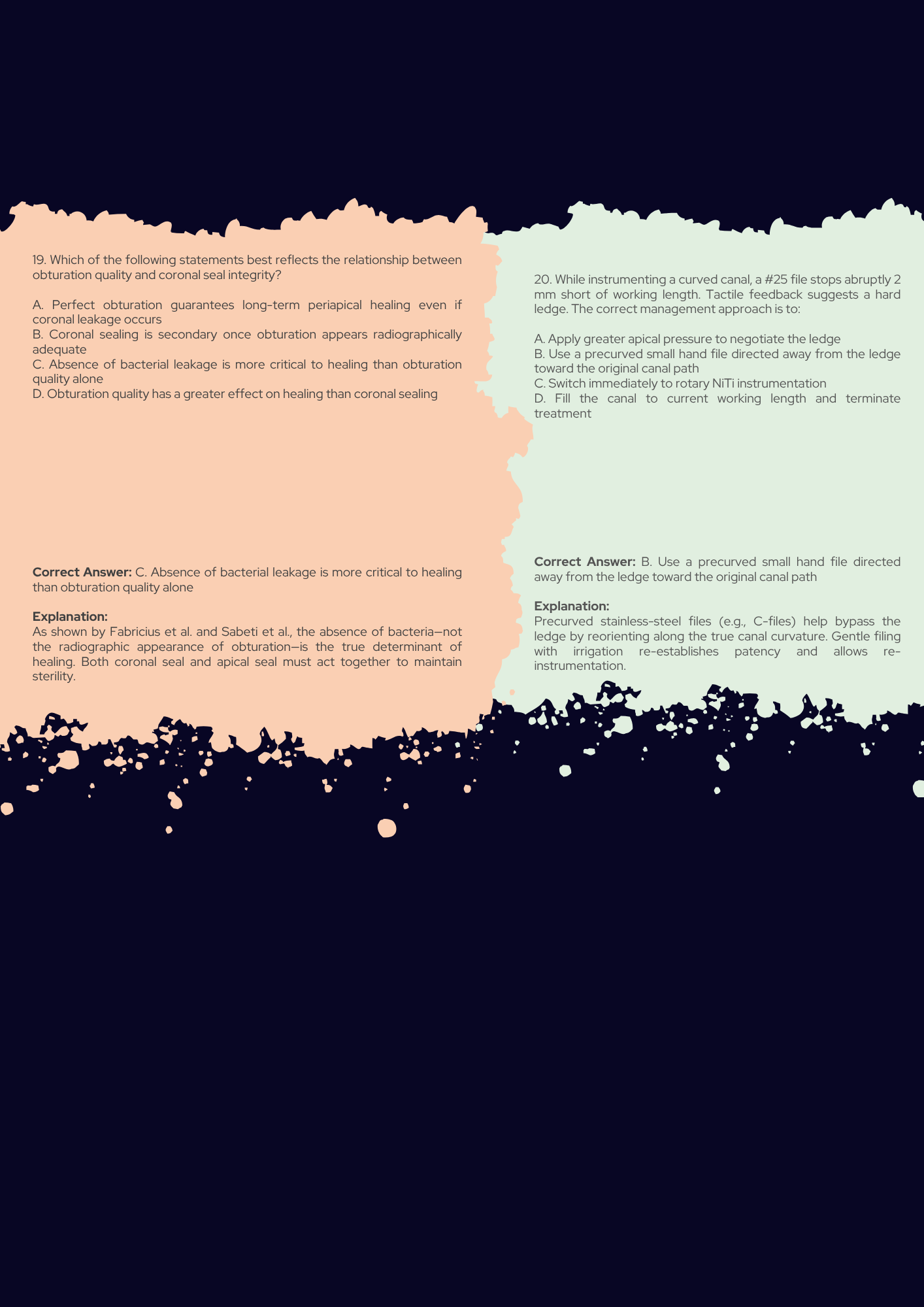 Prevention and Management of Endodontic Errors