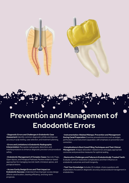 Prevention and Management of Endodontic Errors
