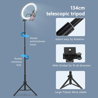 Ring Light Photography Led with mobile holder.