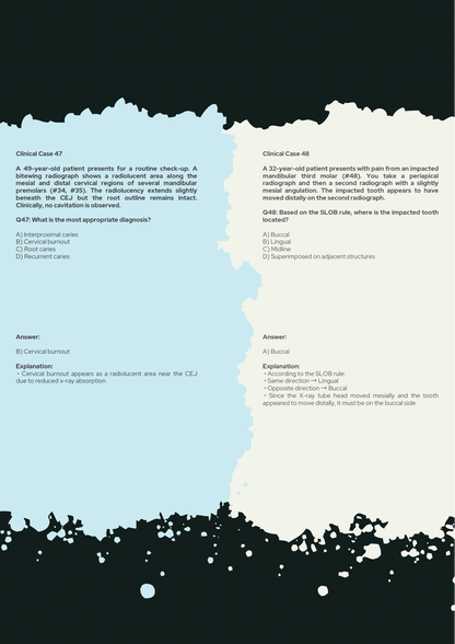 Oral Radiology Full Guide PDF With Clinical Scenario MCQs Explained