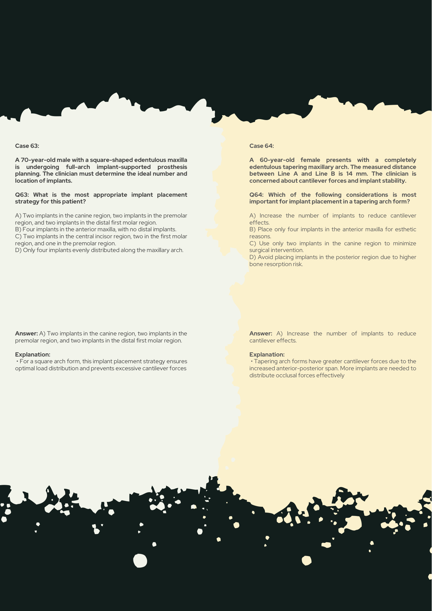 Implantology Guide PDF & Clinical Scenarios with Explanations