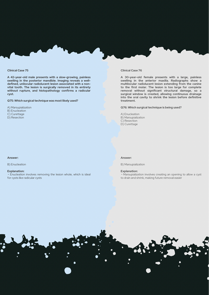 Oral Surgery Guide PDF With Oral Surgery Clinical Challenges with Explanations