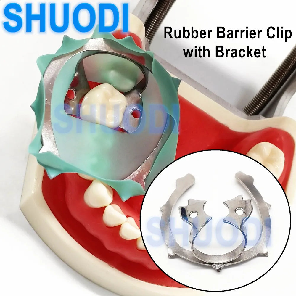 Dental Rubber Dam Clamps with Bracket Holder