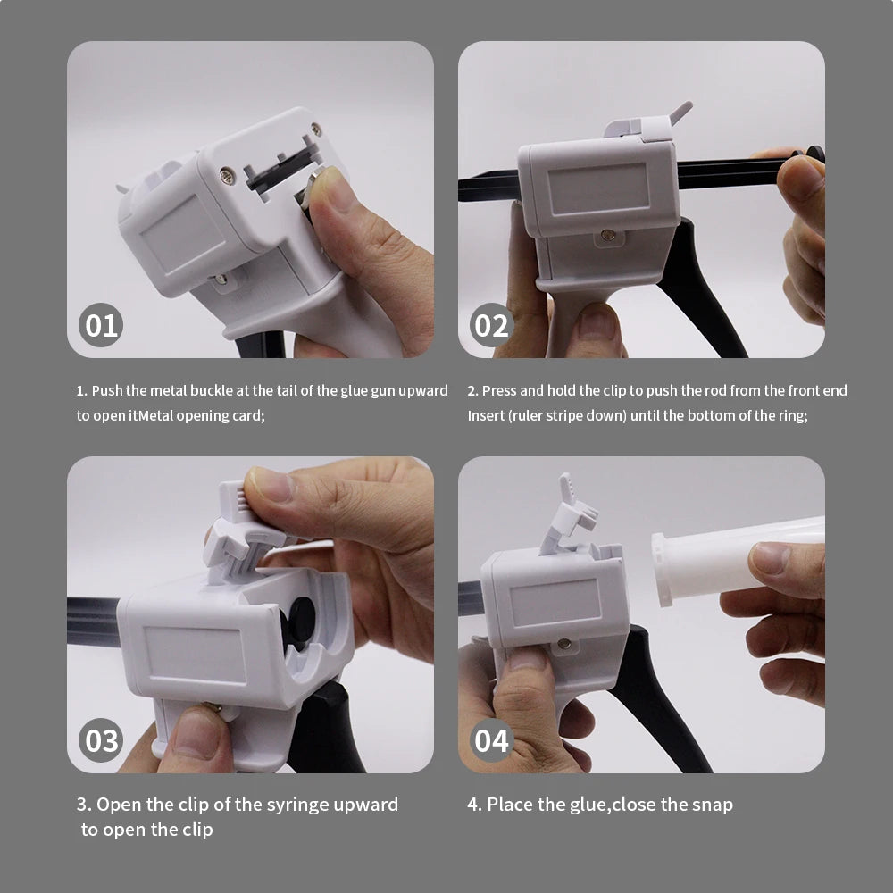 Dental Impression Mixing Dispensing Gun