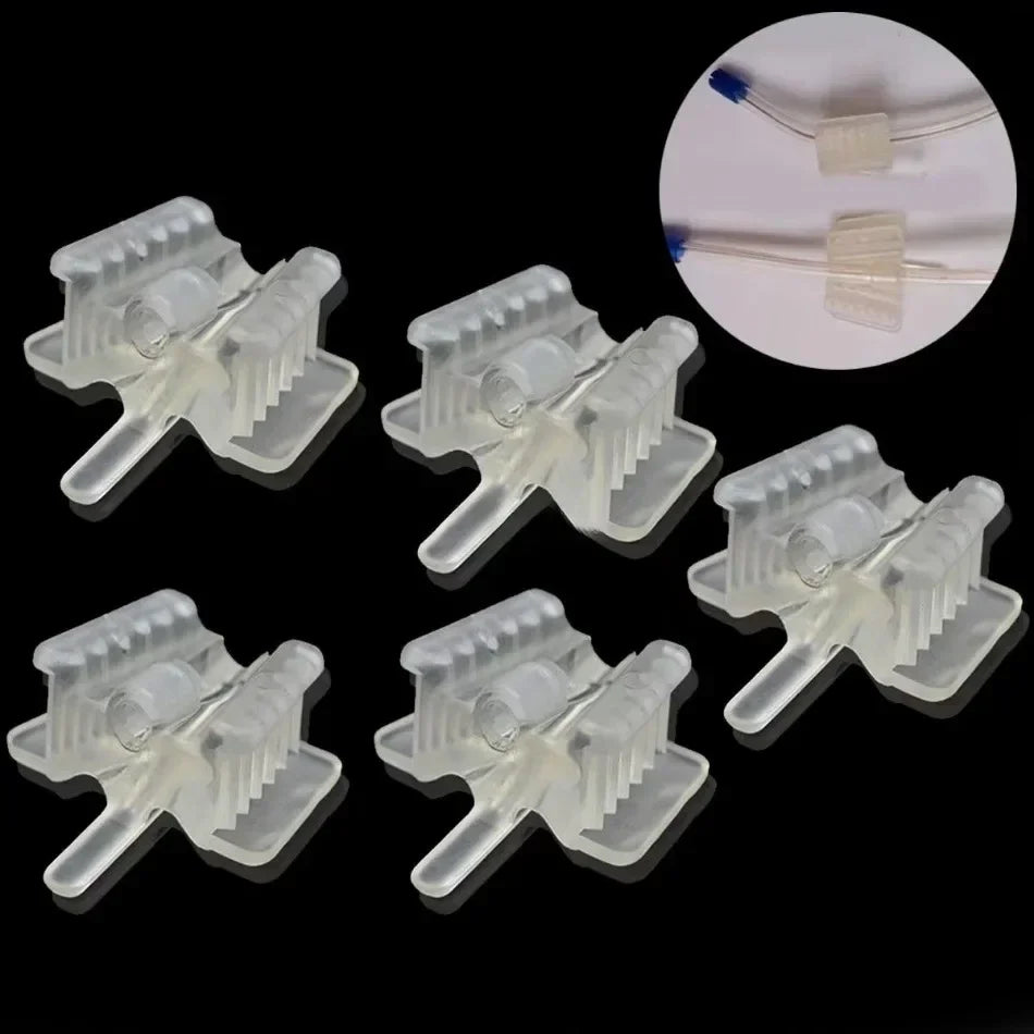 5pcs Silicone Bite Blocker With Suction Tip Support