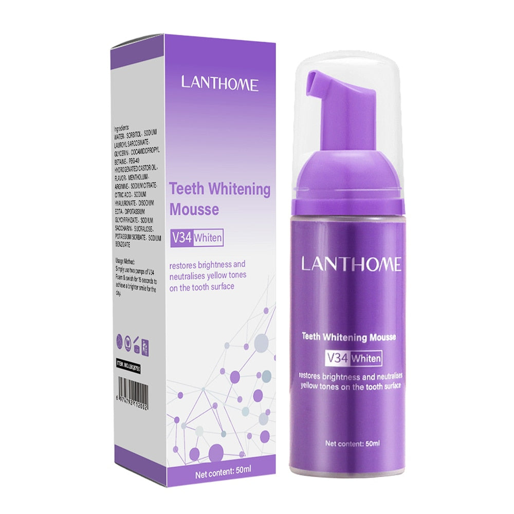 Toothpaste Mousse V34 Teeth Cleaning Whitening