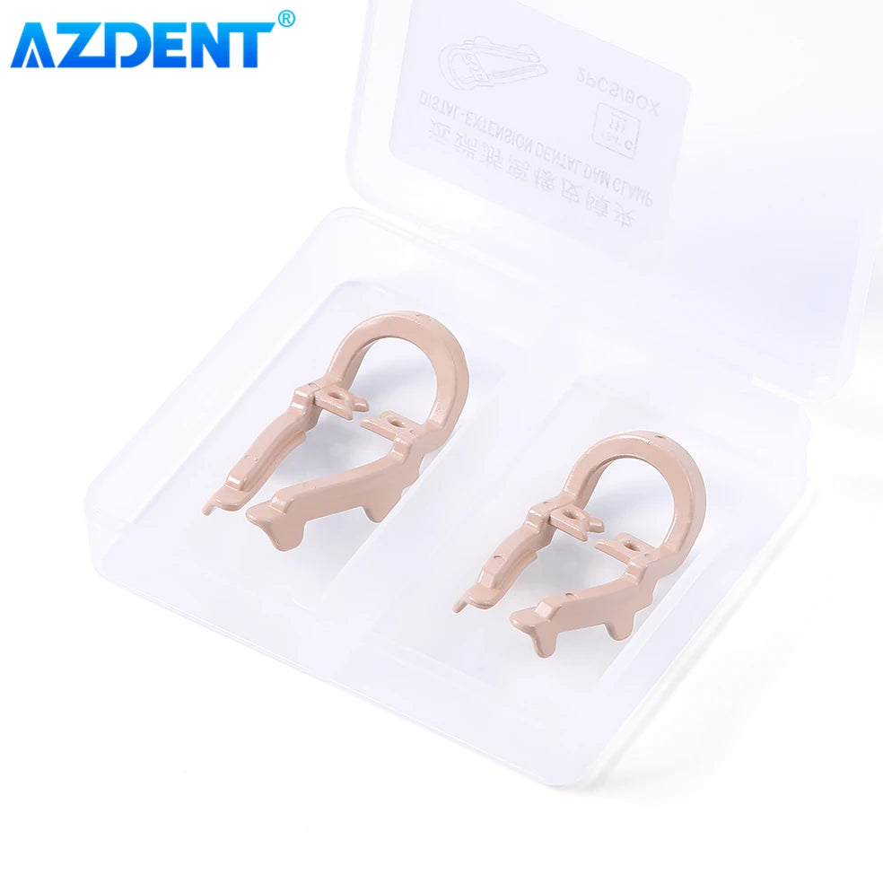 2PCS/Set Rubber Dam Clamp With Distal Extension