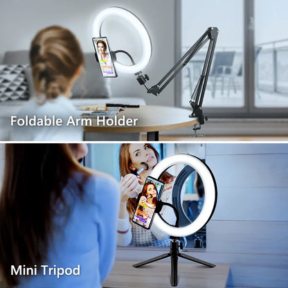 Ring Light Photography Led with mobile holder.