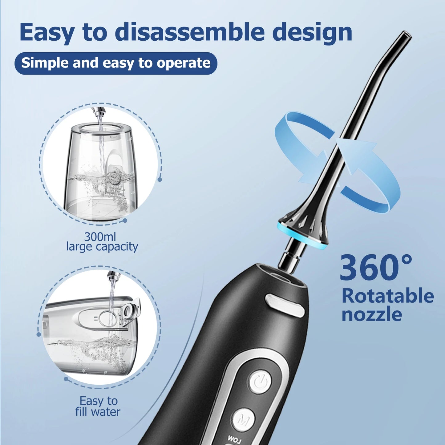 Oral Irrigator Portable Water Flosser