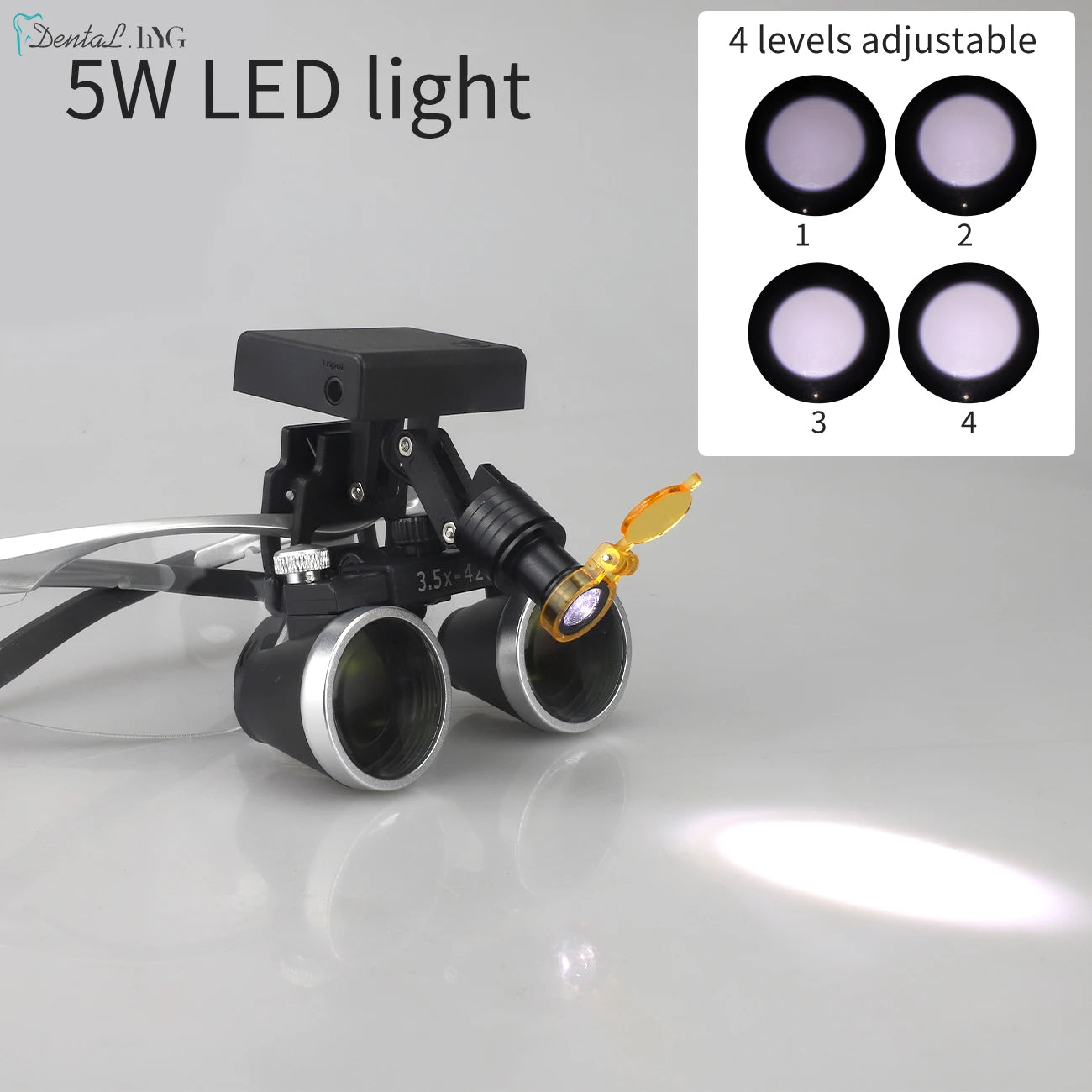 Dental Loupes With LED HeadLight 2.5/3.5x Magnification