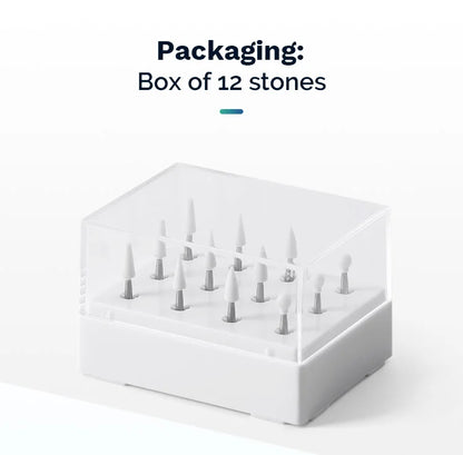 Stone Grinder White/Green Polishing Burs