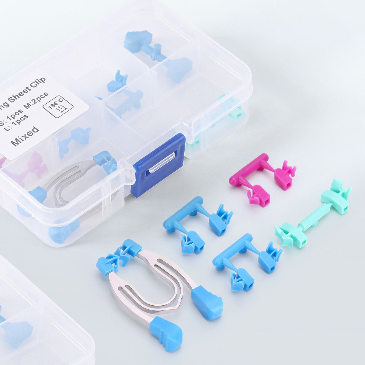 Dental Matrix Sectional Contoured Metal Spring Clip Rings Clamps Wedges.