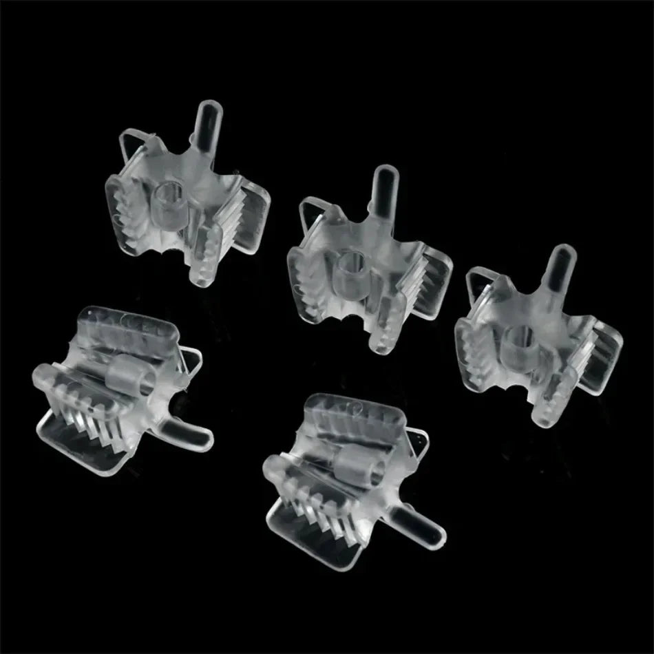 5pcs Silicone Bite Blocker With Suction Tip Support