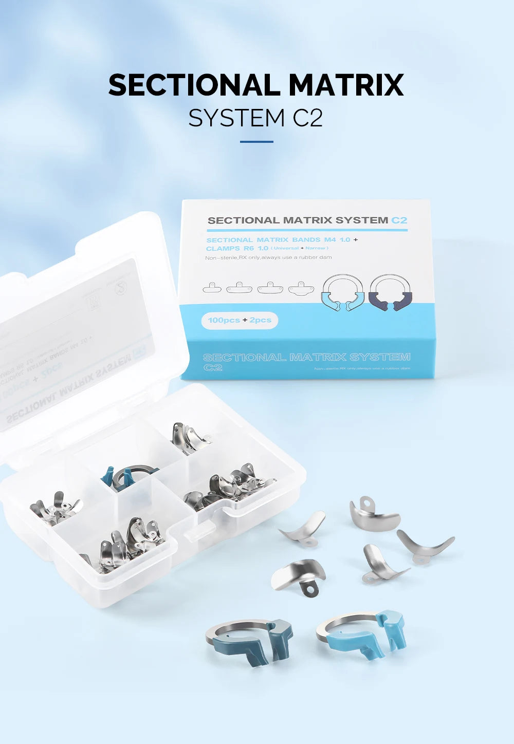 Sectional Contoured Matrix System with NiTi Clamping Ring