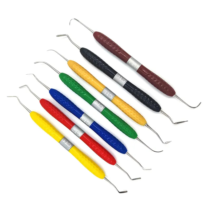 7PCS/SET  Resin Filler Aesthetic Restoration silicone handle