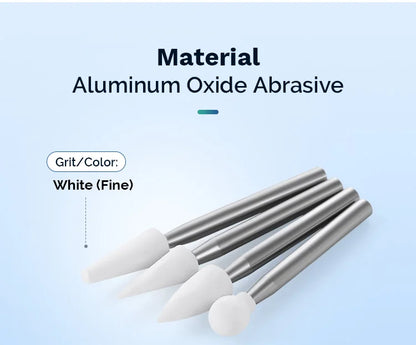 Stone Grinder White/Green Polishing Burs