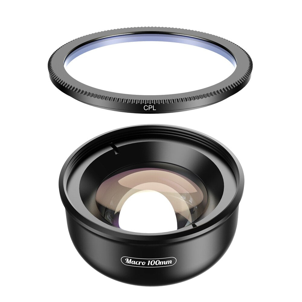 100mm Professional Macro Lens HD for mobile Phone Lens With CPL Star Filter.